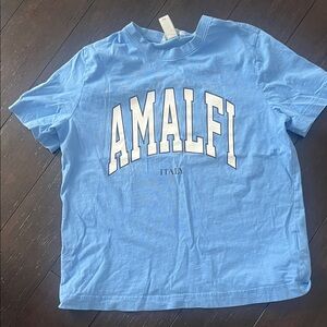H&M Light Blue Crew Neck Tee